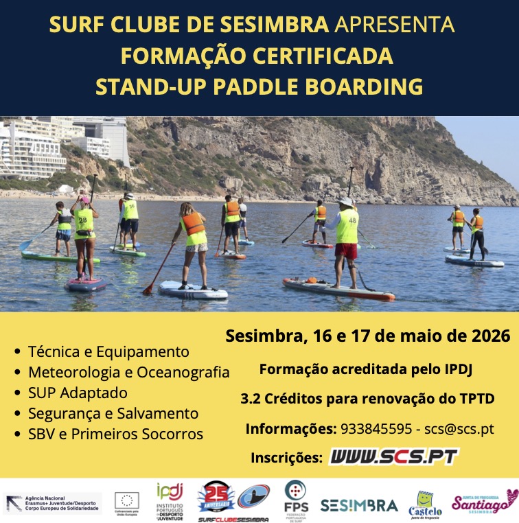 Surf Clube de Sesimbra promove formação pioneira em Stand-Up Paddleboarding com foco na Segurança e Inclusão