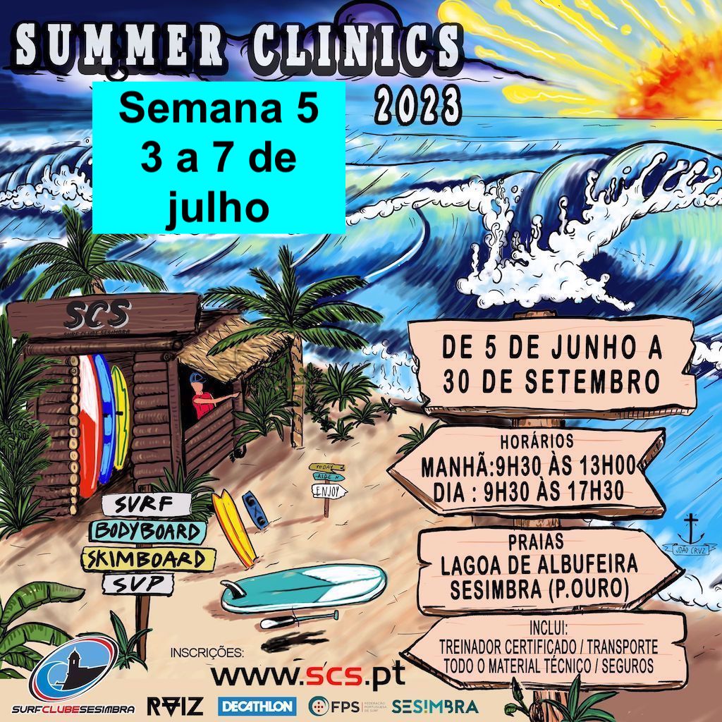 Summer Clinics - Semana 5 - Dia Inteiro (9h30 às 17h30) - 5 dias - Sem Alimentação
