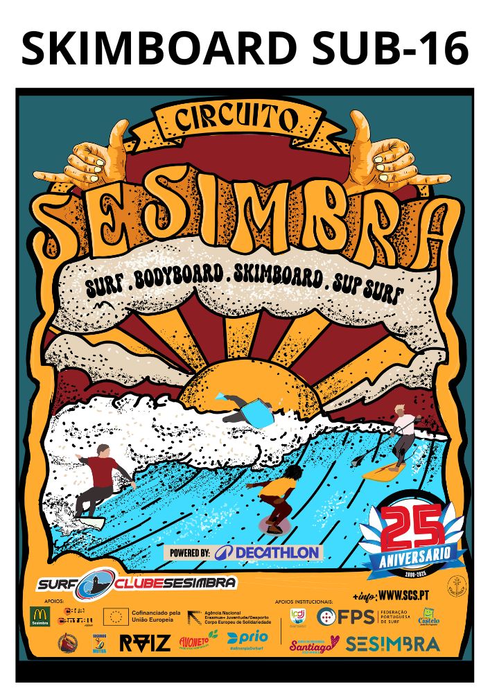 Inscrição Circuito de Sesimbra - 1ª Etapa - Skimboard Sub-16