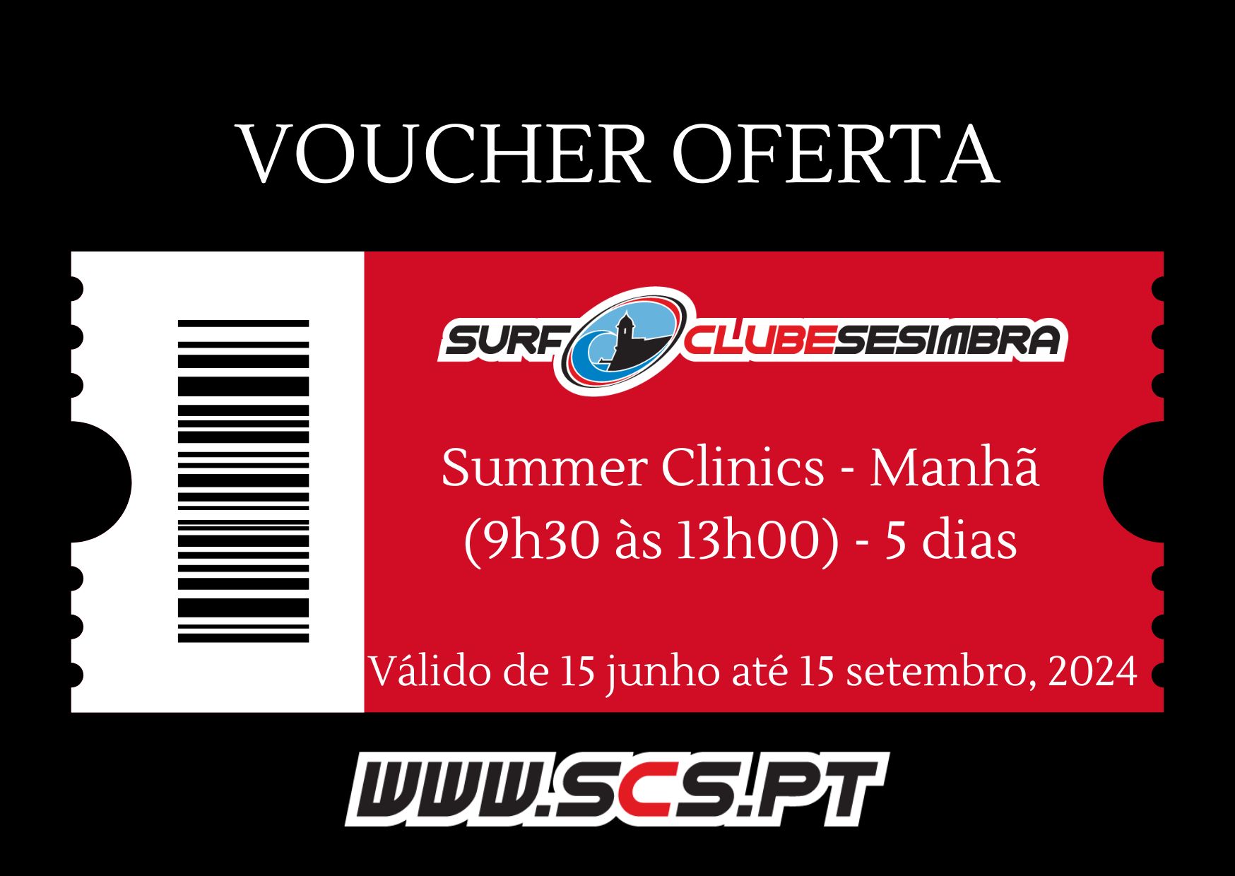 Voucher Oferta Summer Clinics - Manhã (9h30 às 13h00) - 5 dias